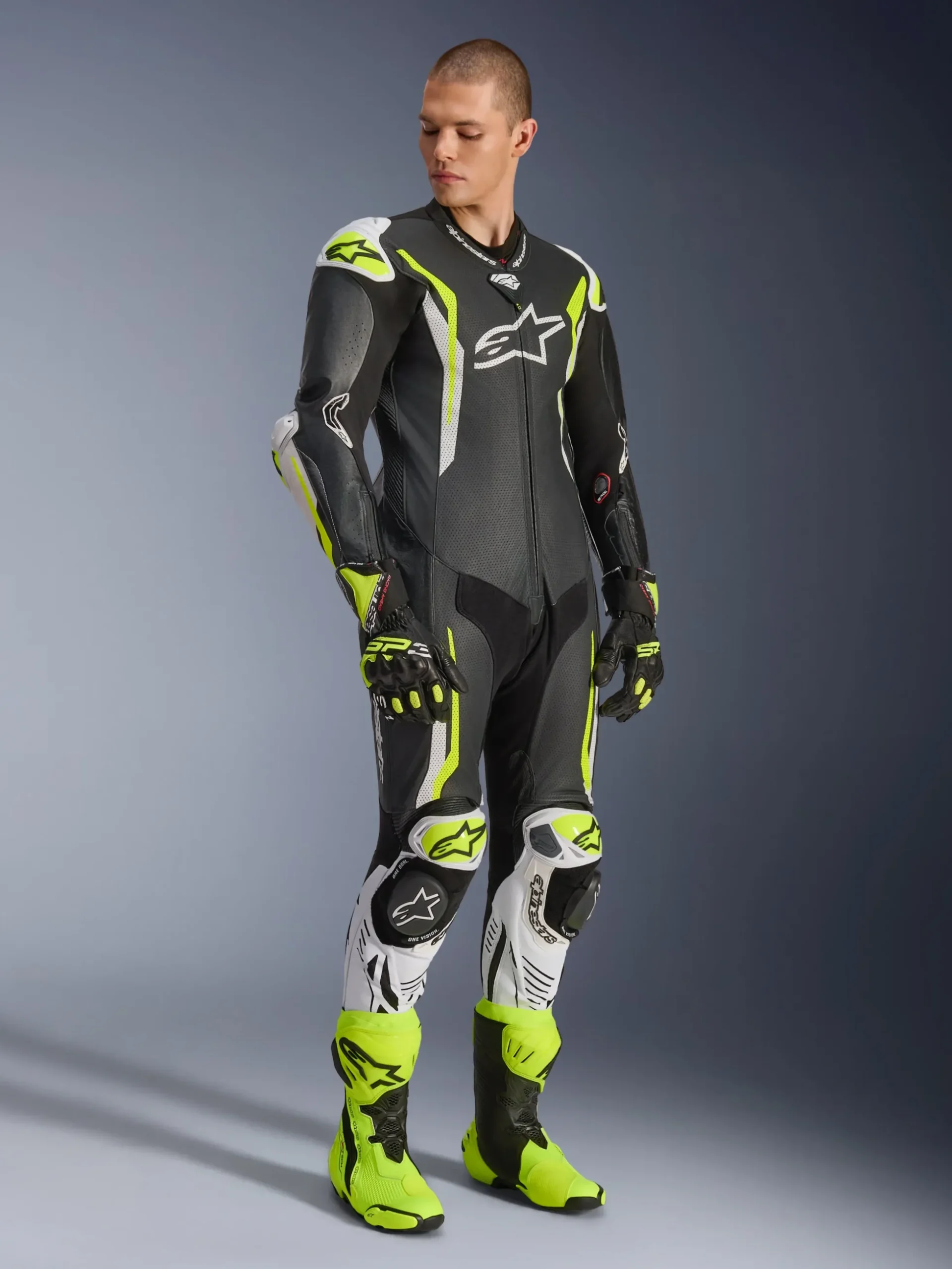 Combinaison En Cuir GP Tech V5 1 Pièce